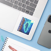 BUCK ISLAND REEF - VIRGIN ISLANDS VERENIGDE STATEN STICKER (Laptop met iPhone)