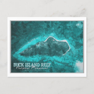 BUCK ISLAND - VIRGIN - EILANDEN VERENIGDE STATEN BRIEFKAART