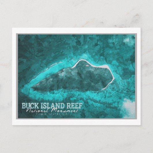 BUCK ISLAND - VIRGIN - EILANDEN VERENIGDE STATEN BRIEFKAART (Voorkant)