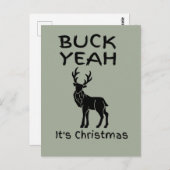 BUCK Ja, het is kerstgrappig. Briefkaart (Voorkant / Achterkant)