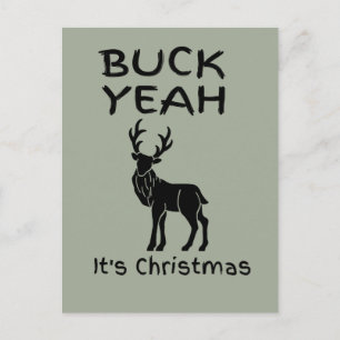 BUCK Ja, het is kerstgrappig. Briefkaart