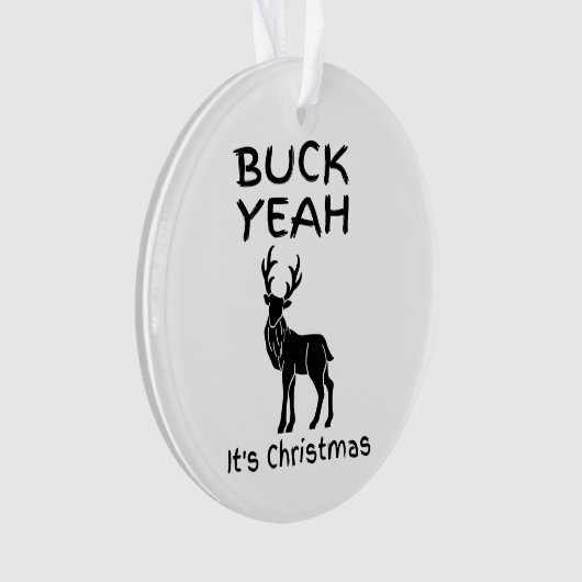 BUCK Ja, het is kerstgrappig. Ornament (voorkant)
