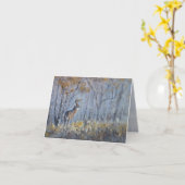 Buck Meadow - Handgeschilderd Kaart (Gele Bloem)