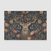 Buck met gewei en bloemen Decoupage Tissuepapier (Voorkant)