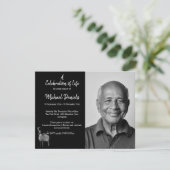 Buck met gewei Foto Viering van het Leven Kaart (Staand voorkant)