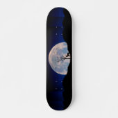Buck met groot rek tegen volle maan persoonlijk skateboard (Voorkant)