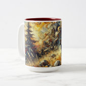 Buck-Mok Tweekleurige Koffiemok (Voorkant links)