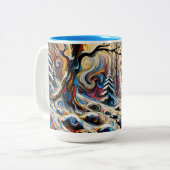 Buck-Mok Tweekleurige Koffiemok (Voorkant links)