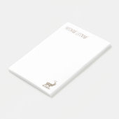 Buck Mule Deer Corner Letterpress Style Post-it® Notes (Schuin)