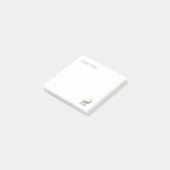 Buck Mule Deer Corner Letterpress Style Post-it® Notes (Schuin)