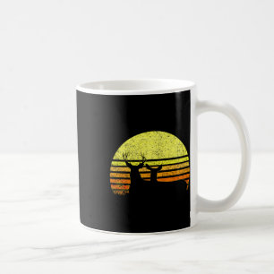 Buck Mule Deer Jagen Pa Retro Sun Bow H Koffiemok