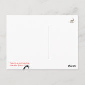 Buck Mule Deer Letterpress Style Briefkaart (Achterkant)