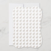 Buck Mule Deer Letterpress Style Kaart (Achterkant)