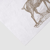 Buck Mule Deer Letterpress Style Tissuepapier (Detail)