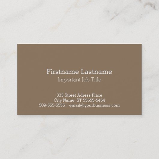 Buck Mule Deer Letterpress Style Visitekaartje (Achterkant)