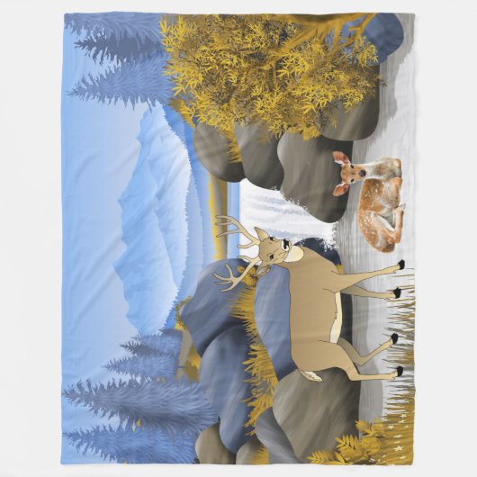 Buck n' Cosy Fleece Deken (Voorkant)