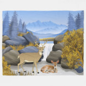 Buck n' Cozy Fleece Deken (Voorkant (Horizontaal))