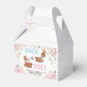 Buck of Doe? Baby shower onthullen Bedankdoosjes (Achterkant)