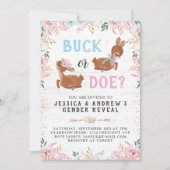 Buck of Doe? Baby shower onthullen Kaart (Voorkant)
