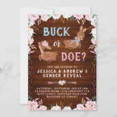 Buck of Doe? Baby shower onthullen Kaart (Voorkant)