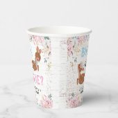 Buck of Doe? Baby shower onthullen Papieren Bekers (Rechts)