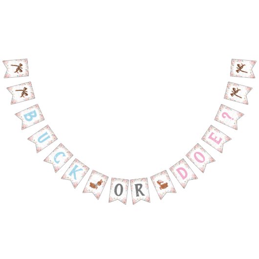 Buck of Doe? Baby shower onthullen Vlaggetjes (Alle)