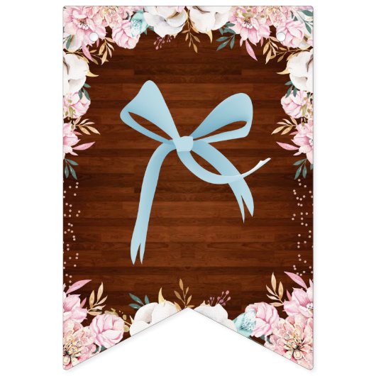 Buck of Doe? Baby shower onthullen Vlaggetjes (Eerste vlag)