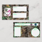 Buck of Doe Baby shower/openbaring uitnodiging Informatiekaartje (Voorkant / Achterkant)