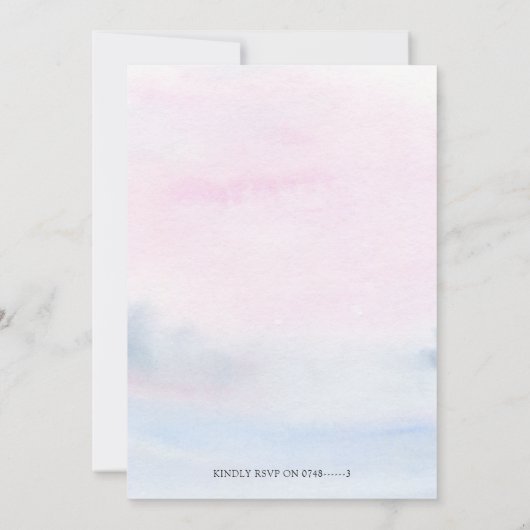 Buck of Doe Deer Kerstwinter Kaart (Achterkant)