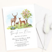 Buck of Doe Deer Spring Floral Gender onthulling Kaart