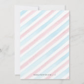 Buck of Doe Deer Spring Floral Gender onthulling Kaart (Achterkant)