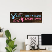 Buck of Doe Gender onthullen Party Banner Poster (Thuiskantoor)