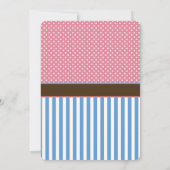 Buck of Doe Gender Reclame Party Invitation Kaart (Achterkant)