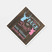 Buck of Doe Gender Reopenbaart het Baby shower van Servetten (Hoek)