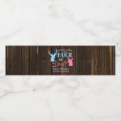 Buck of Doe Gender Reopenbaart het Baby shower van Waterfles Etiket (Enkel label)
