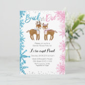 Buck of Doe Gender Reopenbaart Uitnodiging (Staand voorkant)