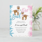 Buck of Doe Gender Reopenbaart Uitnodiging (Staand voorkant)
