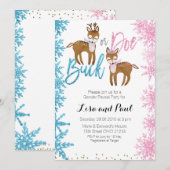 Buck of Doe Gender Reopenbaart Uitnodiging (Voorkant / Achterkant)