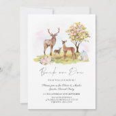 Buck of Doe Herten Herfst Herfst Gender Reveal Kaart (Voorkant)