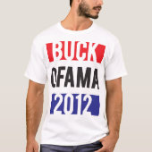 Buck Ofama 2012 - RedWhiteBlue T-shirt (Voorkant)