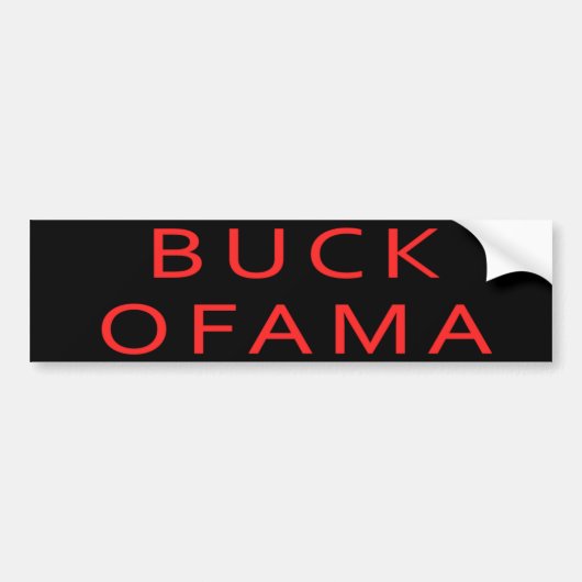 Buck Ofama Anti Obama Bumpersticker (Voorkant)
