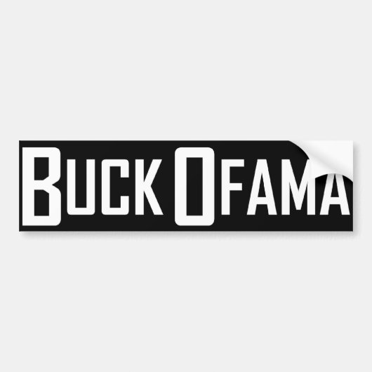 Buck Ofama Bumpersticker (Voorkant)