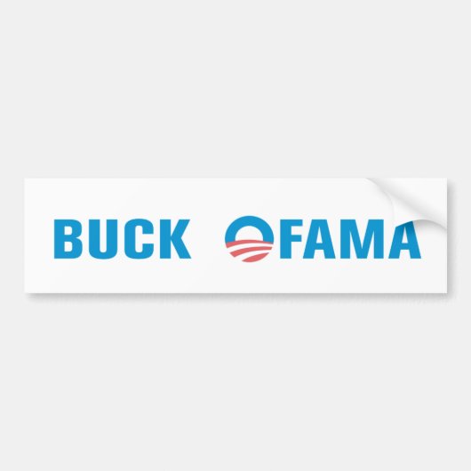 Buck Ofama Bumpersticker (Voorkant)