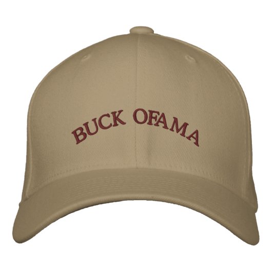 Buck Ofama geborduurd Pet (Voorkant)