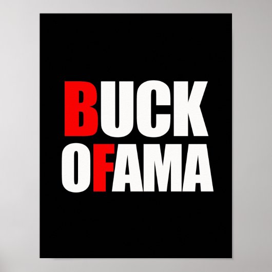 BUCK OFAMA POSTER (Voorkant)