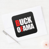 BUCK OFAMA VIERKANTE STICKER (Envelop)