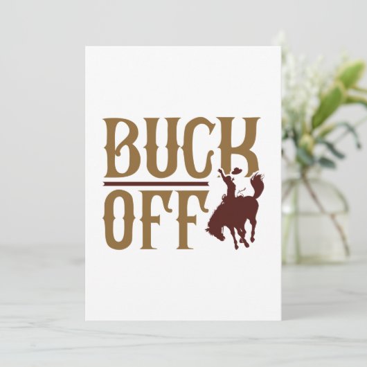 Buck Off Bedankkaart