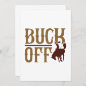 Buck Off Bedankkaart (Voorkant / Achterkant)