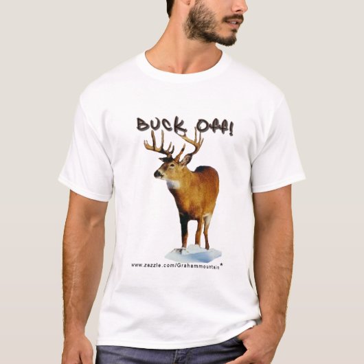 Buck Off Mannen T - Gepersonaliseerd T-shirt (Voorkant)