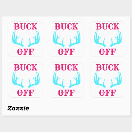 Buck Off Sticker Sheet (Vel)